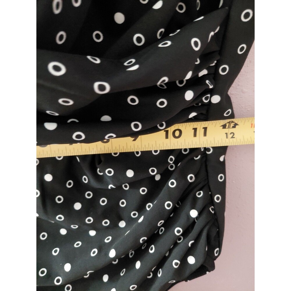 Miraclesuit Underwire Bra One Piece Black/White Circle Swimsuit Women’s 14 - Picture 10 of 13